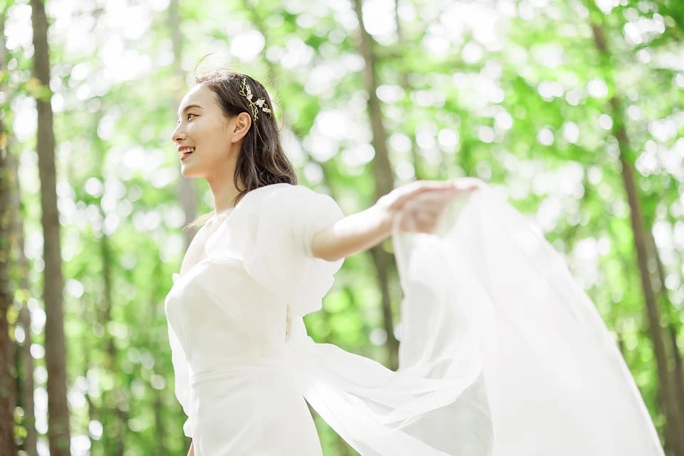 写真:こもれびの谷でのロケーションフォト