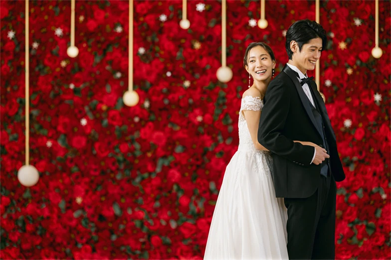 写真：洋装 クリスマスの森