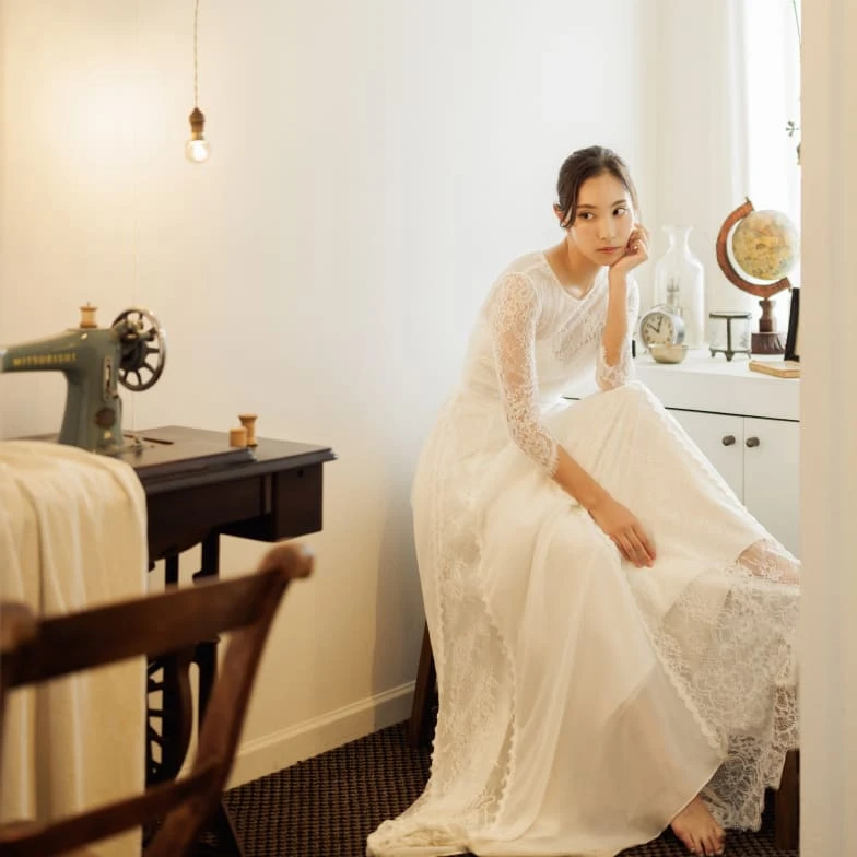 写真：重要文化財 旧三笠ホテルでのロケーションフォト